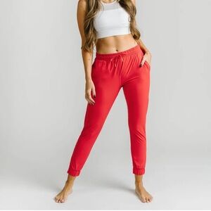 ZYIA Red Everywhere zipper jogger XXS